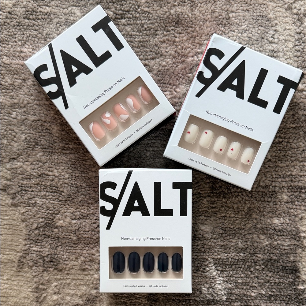 Salt press on nails